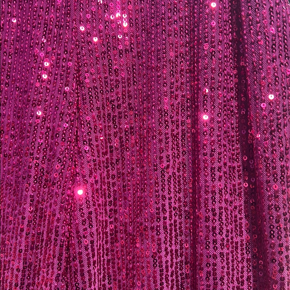 Fuchsia Sequin pants- Sparkling - image 6